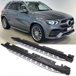 Πλαϊνά σκαλοπάτια AMG look για Mercedes-Benz GLE-Class (V167) 2019 - 2024